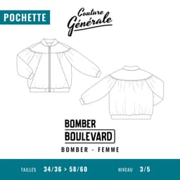 Patron Couture Générale Bomber - Bomber Boulevard — visuel 1