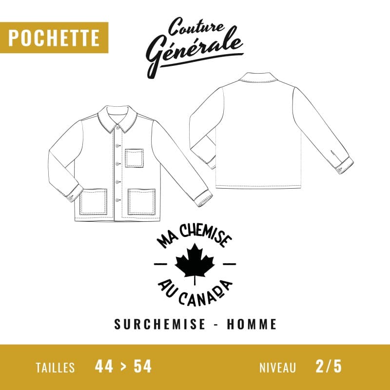 Patron surchemise homme Ma chemise au Canada