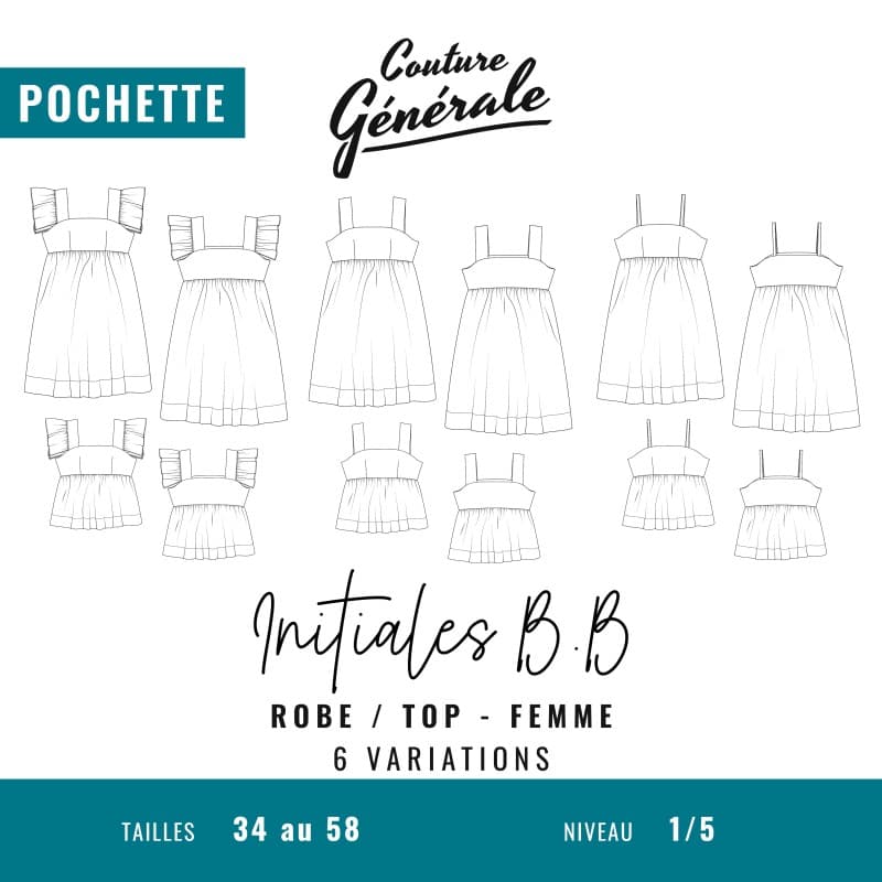 Patron robe et top Initiales B.B