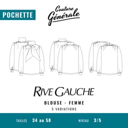 Patron Couture Générale Blouse - Rive Gauche — visuel 1
