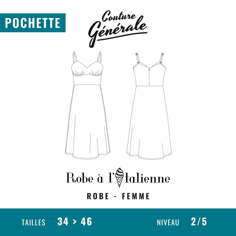 Patron robe Robe à l'italienne